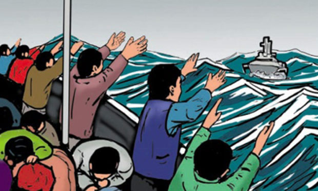 A  comic produced by Australia aimed at deterring asylum seekers. Photograph: customs.gov.au